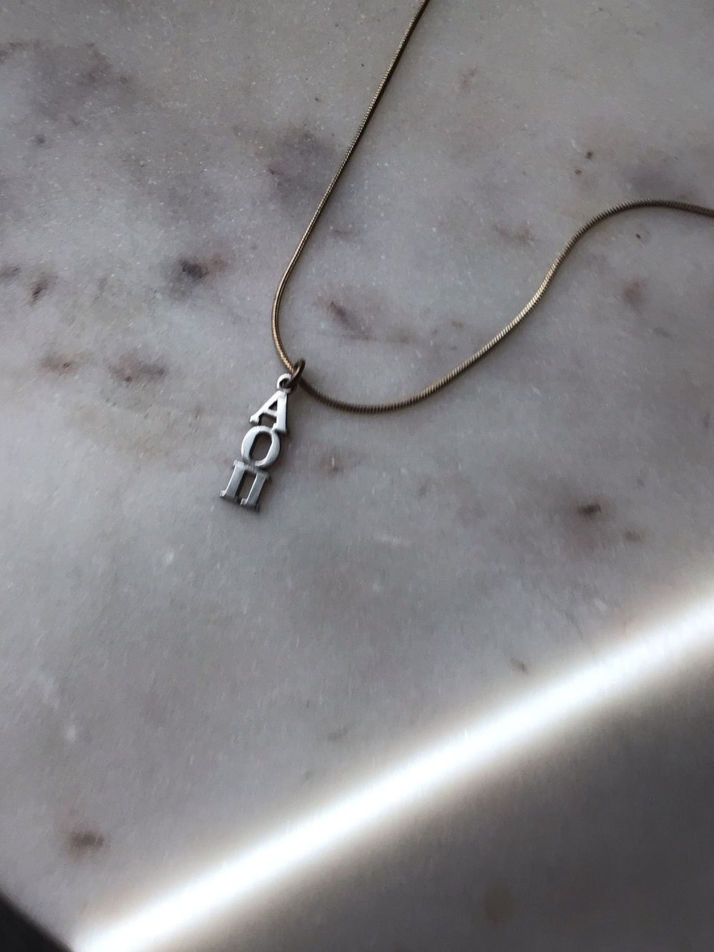 AOII Charm Necklace & chain